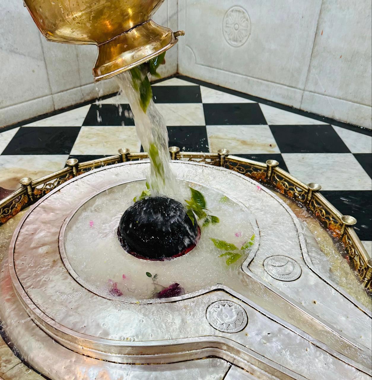 Abhishek at Mangalnath Mandir